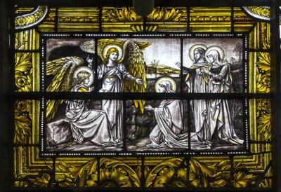 The Three Maries at the Tomb, Trinity College, Oxford, 1885 by John William Brown